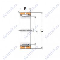 Чертеж подшипника ИКВ38X48X20Д