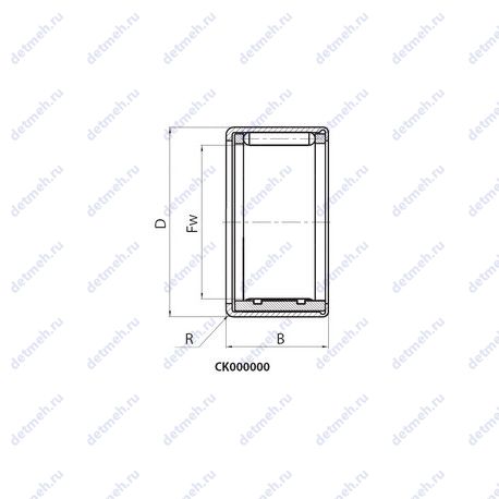 Подшипник CK202625E чертеж