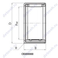 Чертеж подшипника CK142012E