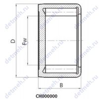 Чертеж подшипника CH061007