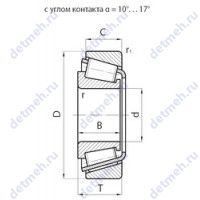 Чертеж подшипника 807928A1XM