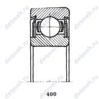 Чертеж подшипника 80204 C17