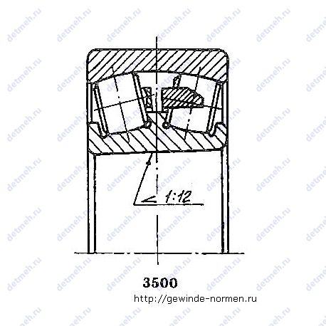 Подшипник 40-113518 чертеж