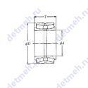 Чертеж подшипника 46T080804