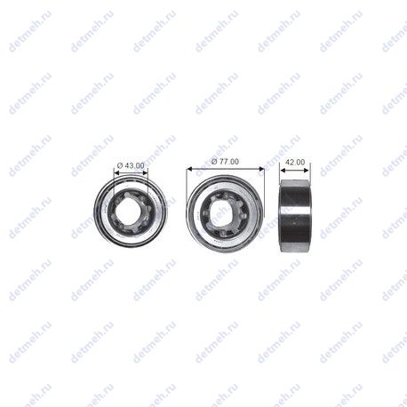 Подшипник 46T090804 чертеж