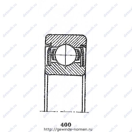Подшипник 5-80302 чертеж
