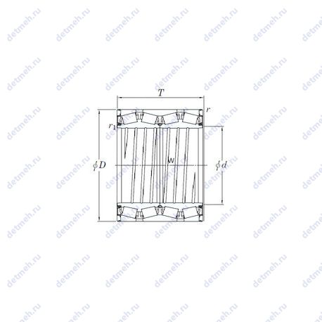 Подшипник 47TS473320A чертеж