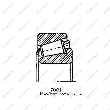 Подшипник 7614A чертеж
