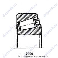 Чертеж подшипника 7614A