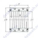 Чертеж подшипника 47TS624331-4