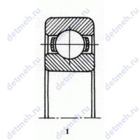 Чертеж подшипника 05-17