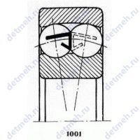 Чертеж подшипника 1008 Ю3Т