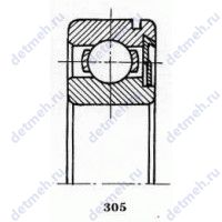 Чертеж подшипника 150308 АК