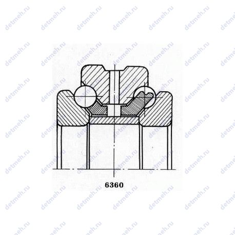 Подшипник 178832 Е чертеж