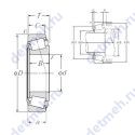 Чертеж подшипника 4T-30203