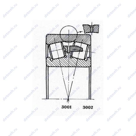 Подшипник 20-20031/1180 Х чертеж