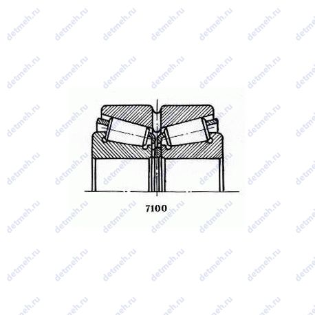 Подшипник 20-97520 У1 чертеж