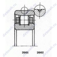 Чертеж подшипника 2107