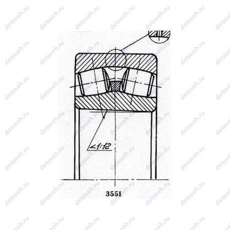 Подшипник 30-113634 АНК чертеж