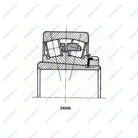 Подшипник 30-13632 К чертеж
