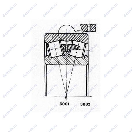 Подшипник 30-30031/600 Х чертеж
