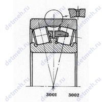 Чертеж подшипника 30 3624