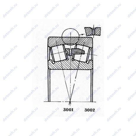 Подшипник 3003136 чертеж