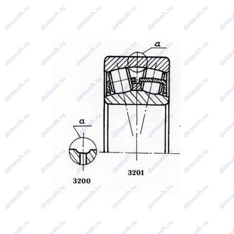 Подшипник 3053322 чертеж