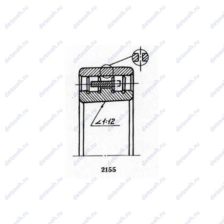 Подшипник 3182120 КЛ чертеж