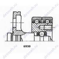 Чертеж подшипника 4-306095 К3П