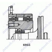 Чертеж подшипника 4-306095 Ю4ТП