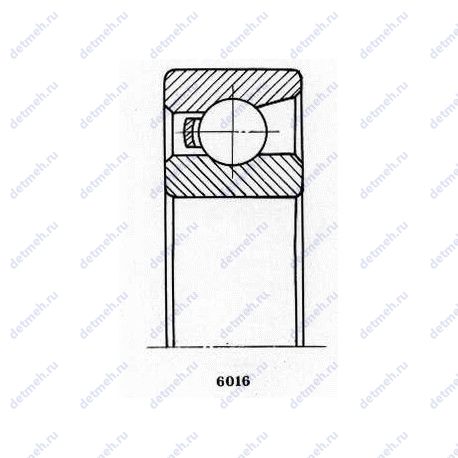 Подшипник 46202 АК чертеж
