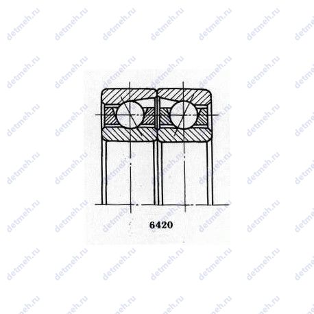 Подшипник 5-436211 чертеж