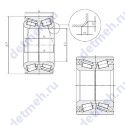 Чертеж подшипника 4T-CRI-0822LLXCS145/L260