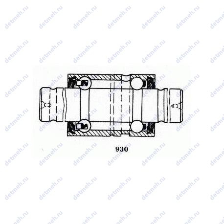 Подшипник 6-5НР17118 ЕС30 чертеж