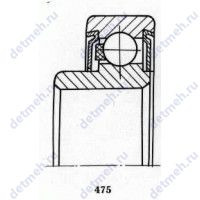 Чертеж подшипника 6-520907 Е1С23