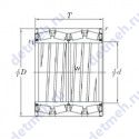 Чертеж подшипника 4TRS19C