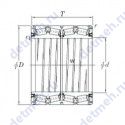 Чертеж подшипника 4TRS510B
