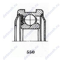 Чертеж подшипника 70-140804 С17