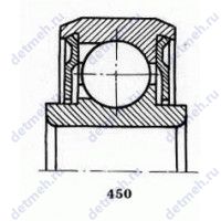 Чертеж подшипника 70-980700 ЮУС21