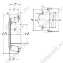 Чертеж подшипника 559/522A