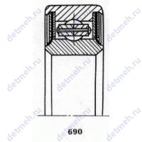 Чертеж подшипника 76-3180018 Е1Т2C4
