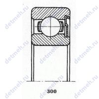 Чертеж подшипника 76-60208 Ш2