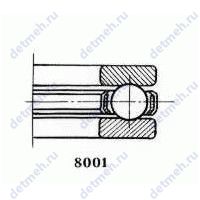 Чертеж подшипника 8109 С