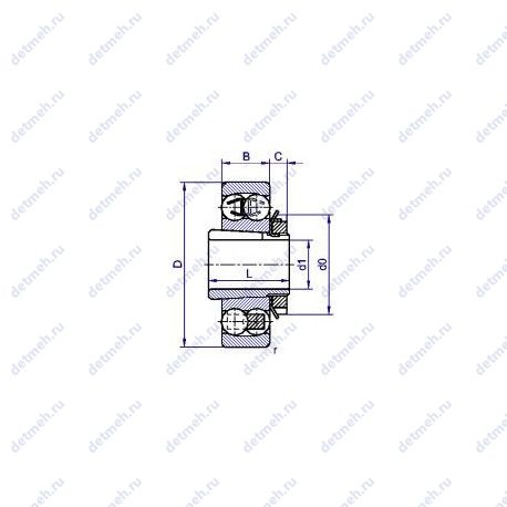Подшипник В0 11310 К1 чертеж