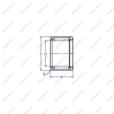 Подшипник НК152116 чертеж