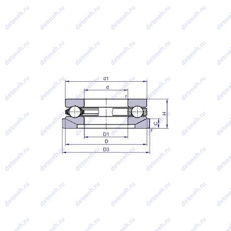 Подшипник С8 18324 чертеж