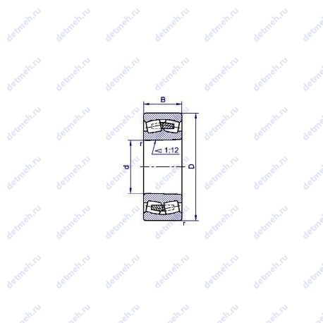 Подшипник 113536 АМН чертеж