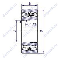 Чертеж подшипника 113612