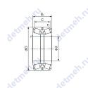 Чертеж подшипника 70KBE02